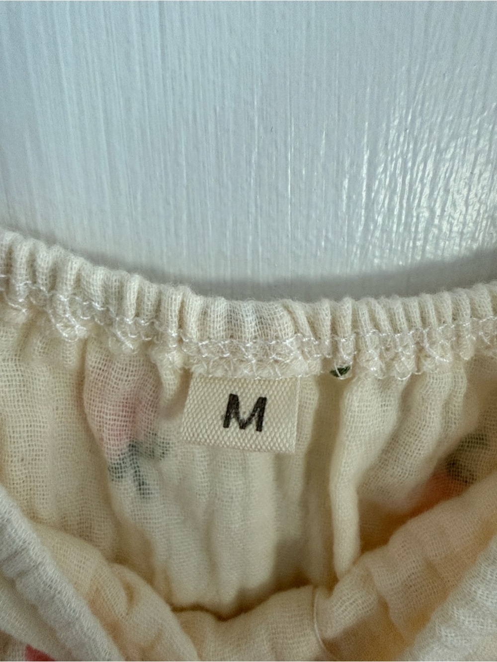 Sleeveless Cream Sundress with Pink Floral Print - Picture 6 of 6